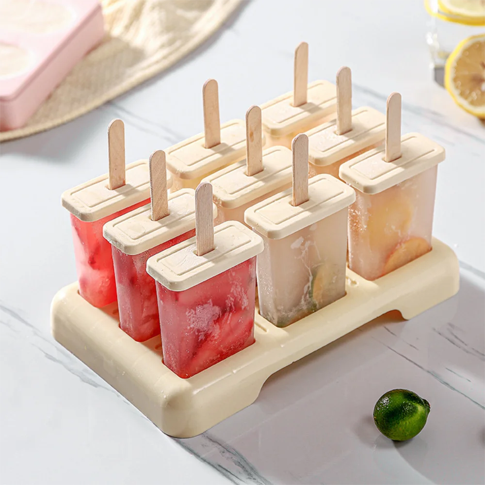 Ice Cream Popsicle Mold DIY Ice Cream Machine Homemade Ice Box with Plastic Stick Ice-lolly Mold Ice Cube Tray Kitchen Gadgets Ice Cream Popsicle Mold DIY Ice Cream Machine Homemade Ice Box with Plastic Stick Ice-lolly Mold Ice Cube Tray Kitchen Gadgets