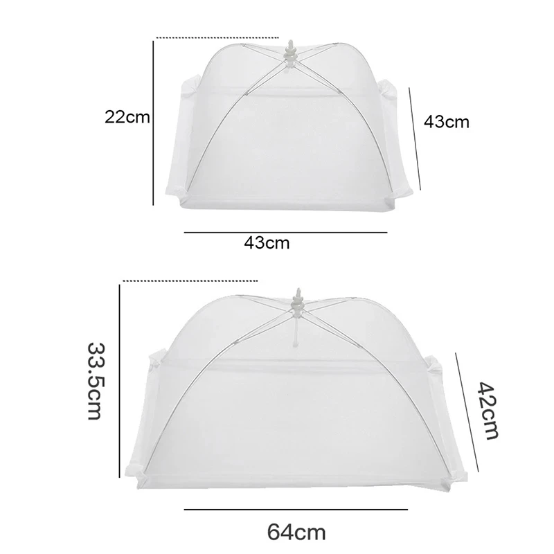 Food Cover Mesh Folding Washable Flies Tables Cover Insect Proof Protective Dish Covers Home Kitchen Storage Accessaries