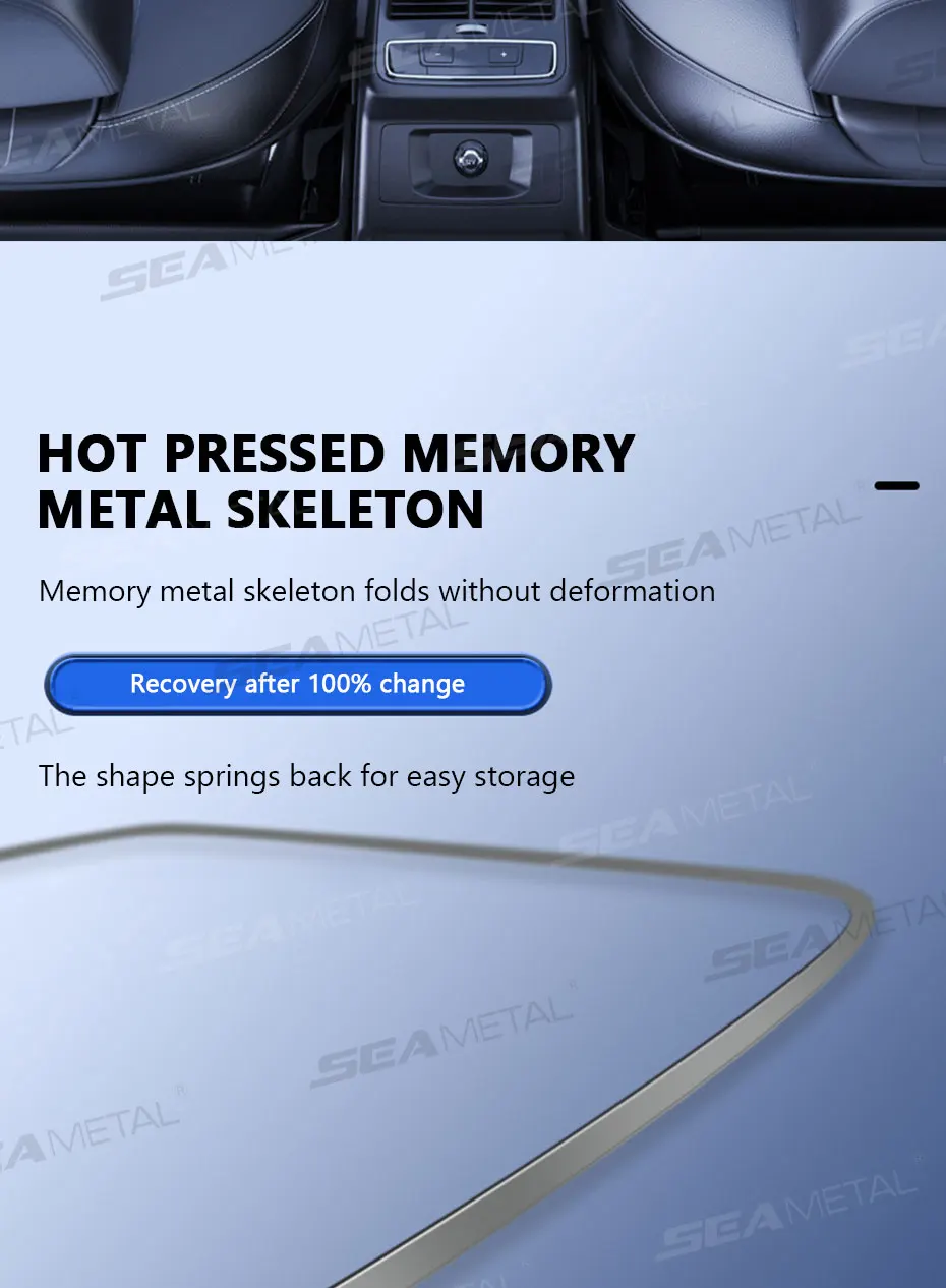 SEAMETAL Car Windshield Sun Shade Cover Foldable Front Window Sun Visor Blocks UV Refletive Car Parasol Sunshade Protector Cover