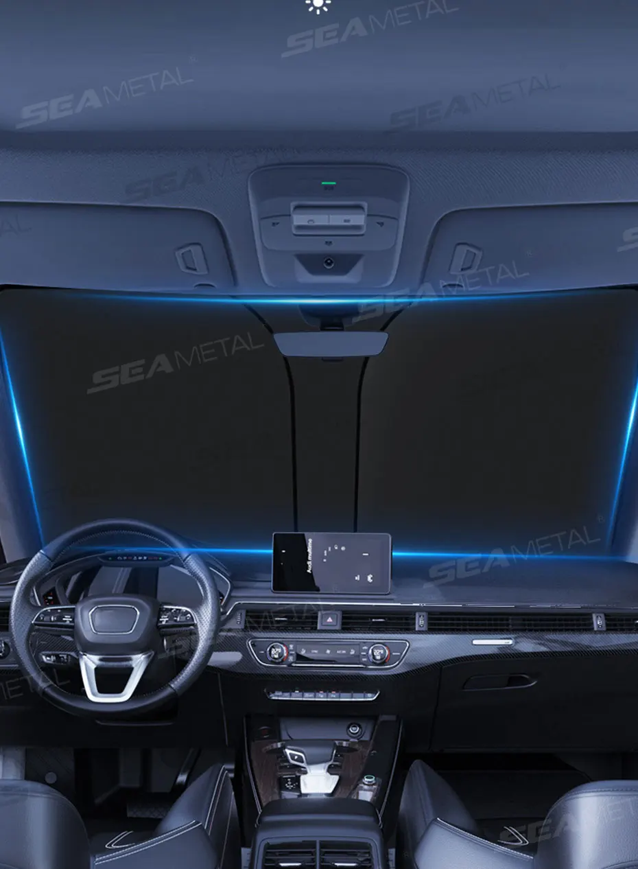 SEAMETAL Car Windshield Sun Shade Cover Foldable Front Window Sun Visor Blocks UV Refletive Car Parasol Sunshade Protector Cover