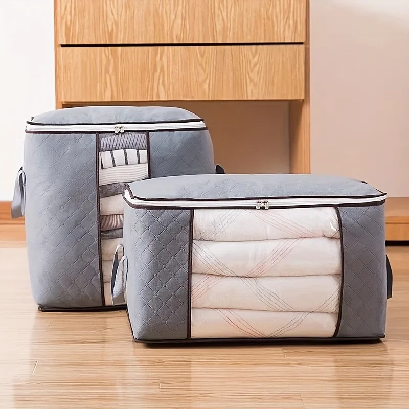 Extra Large Handle Storage Bag - Portable Clothing and Quilt Organizing Bag with Window, Durable Polyester Material, Suitable fo - Image 4