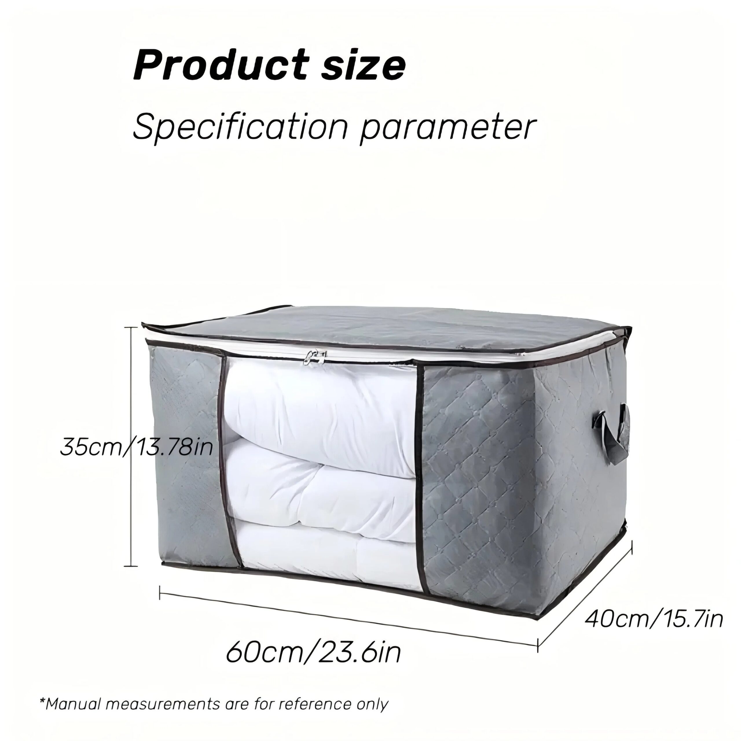 Extra Large Handle Storage Bag - Portable Clothing and Quilt Organizing Bag with Window, Durable Polyester Material, Suitable fo - Image 6