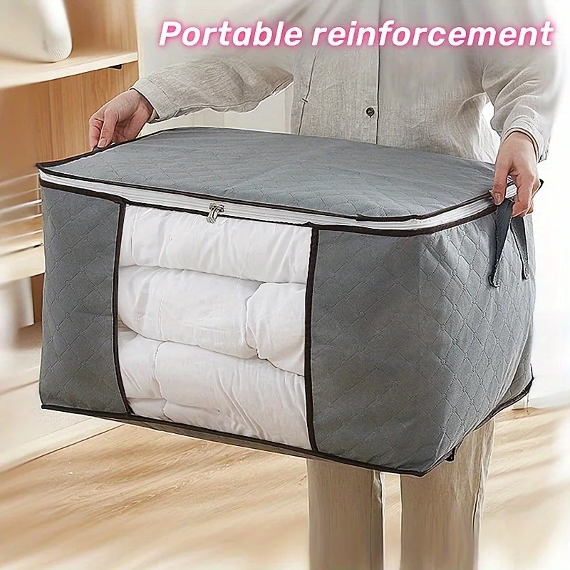 Extra Large Handle Storage Bag - Portable Clothing and Quilt Organizing Bag with Window, Durable Polyester Material, Suitable fo Extra Large Handle Storage Bag - Portable Clothing and Quilt Organizing Bag with Window, Durable Polyester Material, Suitable fo