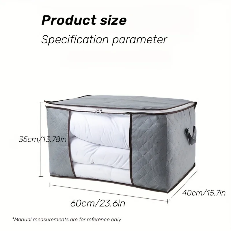 Extra Large Handle Storage Bag - Portable Clothing and Quilt Organizing Bag with Window, Durable Polyester Material, Suitable fo Extra Large Handle Storage Bag - Portable Clothing and Quilt Organizing Bag with Window, Durable Polyester Material, Suitable fo