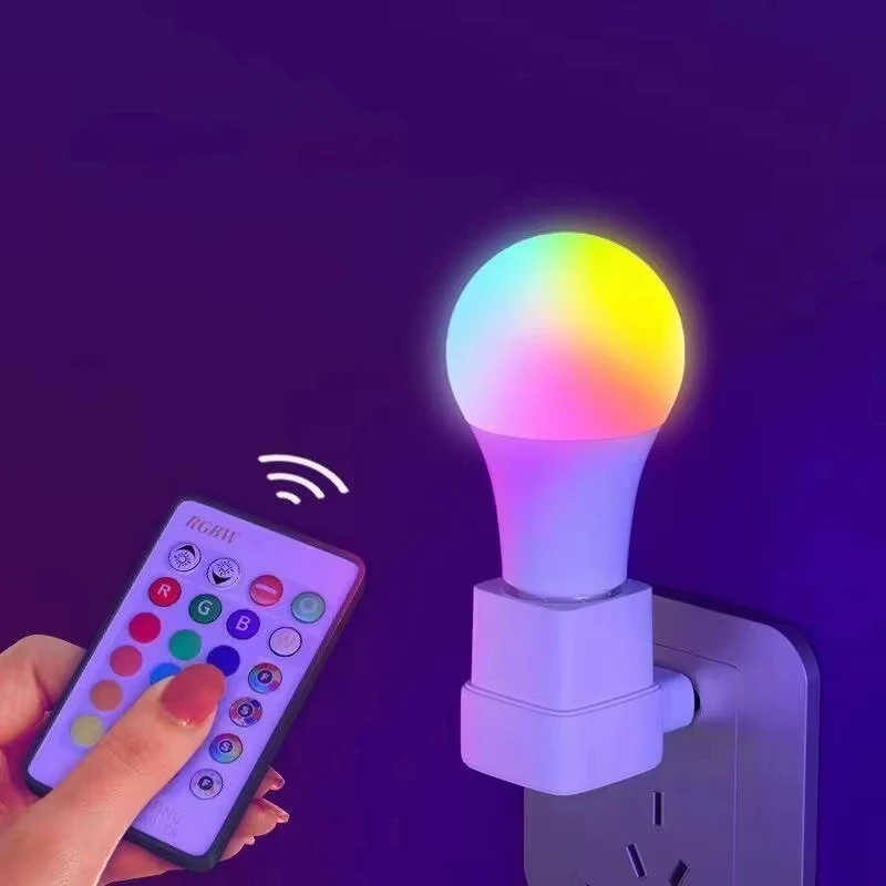 24 Key Remote Control Smart Lamp Atmosphere Light 16 Colors RGB Bulb LED Multicolor Bulb E27 220V Household Lighting Dimmable