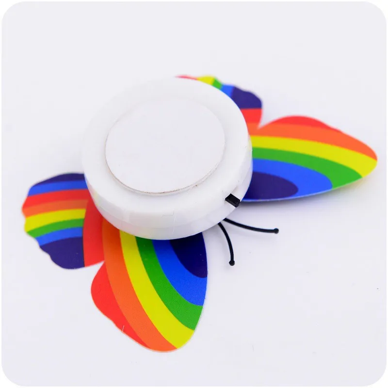 Ranpo Hot Butterfly Night Light Creative Funny Colorful Glowing Butterfly Light Stickable Diy LED House Decorative Wall Lights