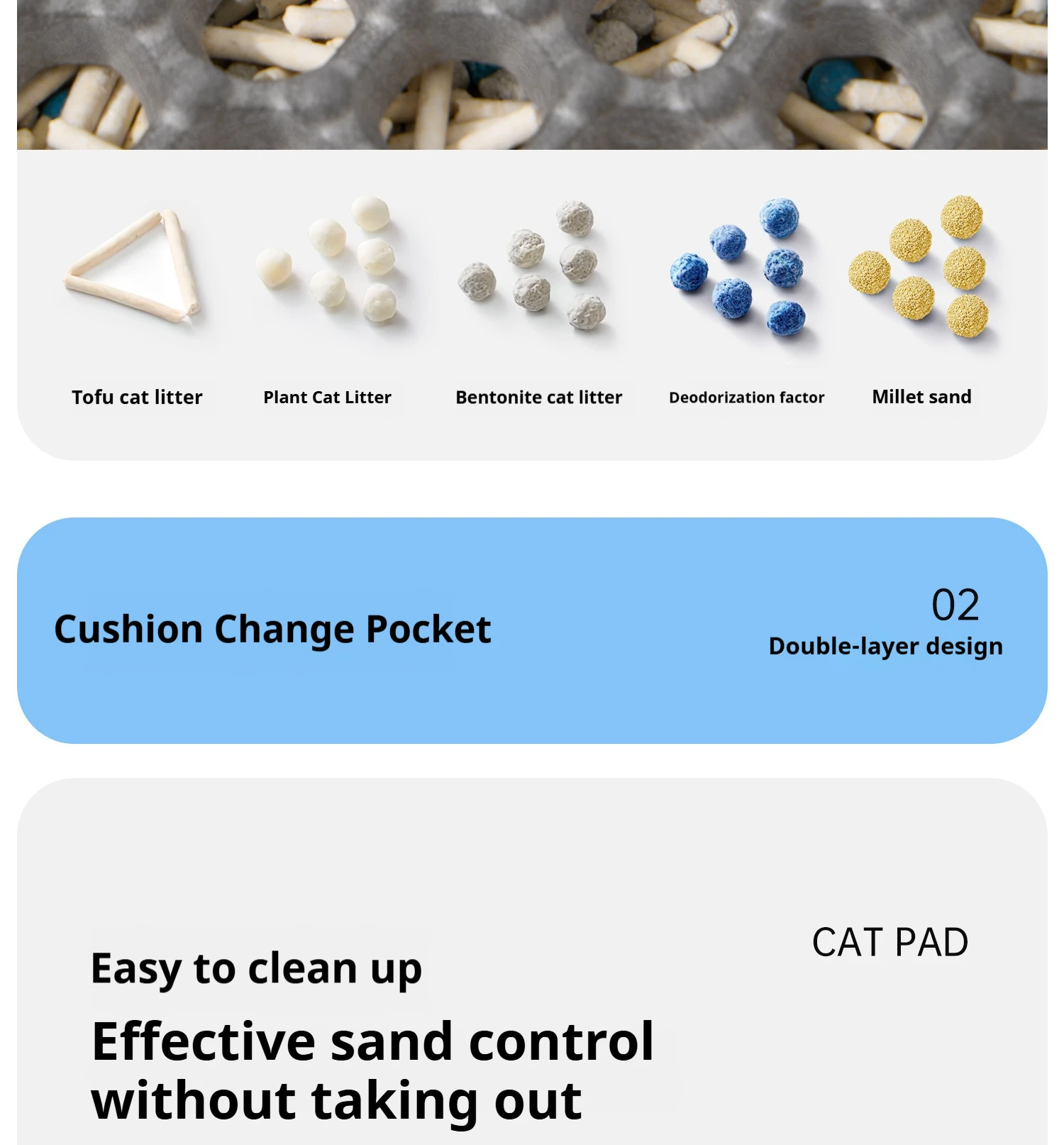 60CMX90CM Cat Litter Mat Waterproof Double Layer Pet Litter Box Mat Pet Toilet Cat Mat Nonslip Sand Cat Washable Mat Pet Clean