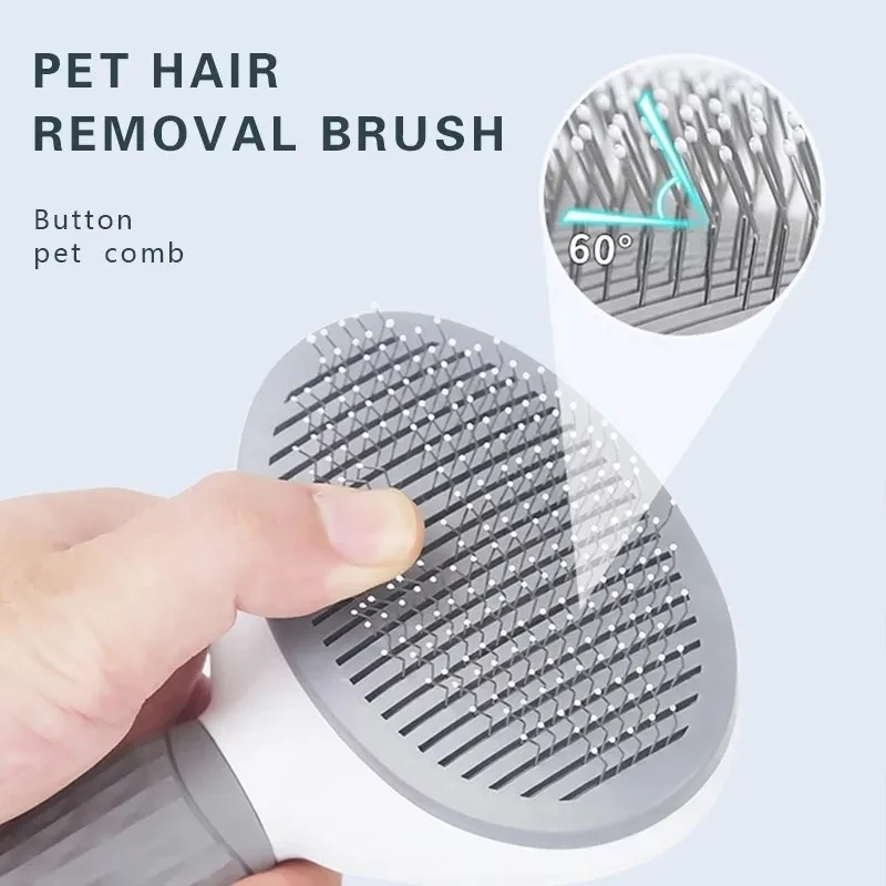Pet Dog Brush Cat Comb Self Cleaning Pet Hair Remover Brush For Dogs Cats Grooming Tools Pets Dematting Comb Dogs Accessories Pet Dog Brush Cat Comb Self Cleaning Pet Hair Remover Brush For Dogs Cats Grooming Tools Pets Dematting Comb Dogs Accessories