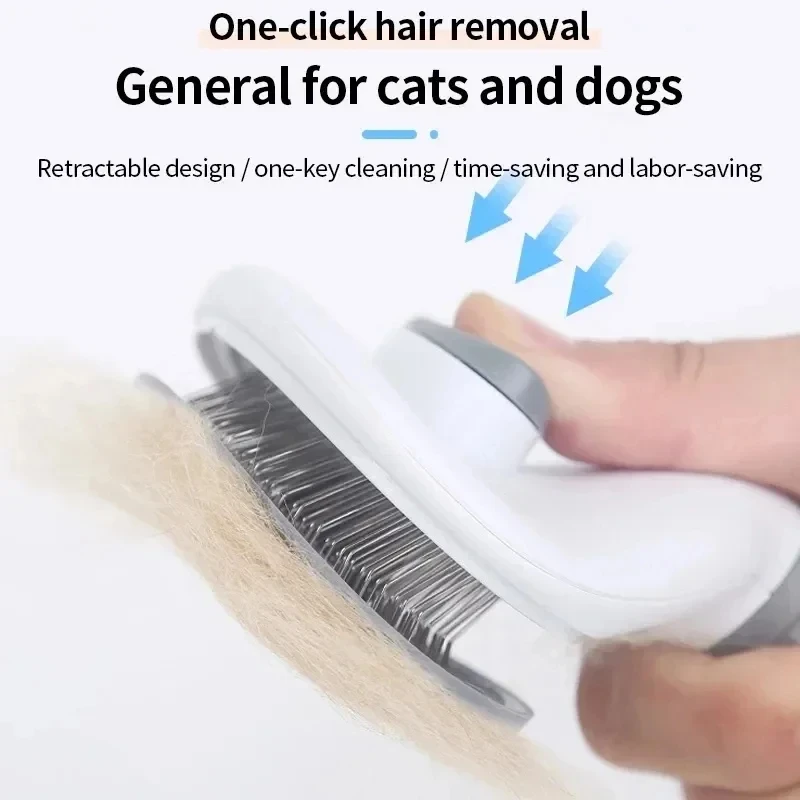 Pet Dog Brush Cat Comb Self Cleaning Pet Hair Remover Brush For Dogs Cats Grooming Tools Pets Dematting Comb Dogs Accessories Pet Dog Brush Cat Comb Self Cleaning Pet Hair Remover Brush For Dogs Cats Grooming Tools Pets Dematting Comb Dogs Accessories