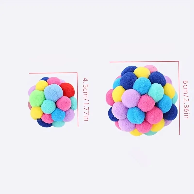 1/3PCS Cat Toys Cat Plush Ball Toy Pet Elastic Bell Ball Self Hi Ball Playing Cat Colorful Woolen Ball 1/3PCS Cat Toys Cat Plush Ball Toy Pet Elastic Bell Ball Self Hi Ball Playing Cat Colorful Woolen Ball