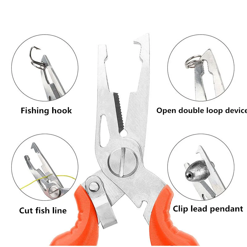 Fishing pliers, fishing line cutter, scissors, mini fishing hook remover, multifunctional tool, outdoor bass fishing line - Image 5