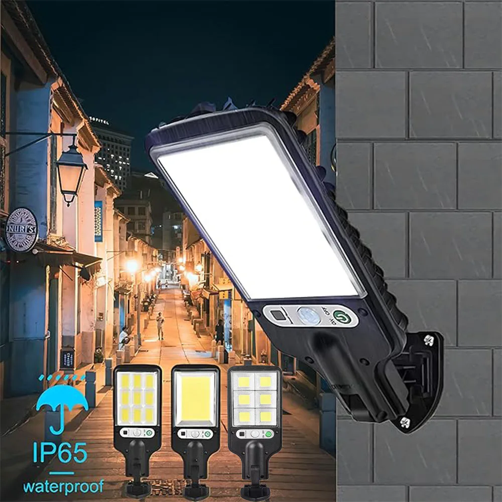 Outdoor Solar Wall Led Light with Human Body Motion Sensor 3 Modes Garden Terrace Garage Courtyard Waterproof Street Lighting - Image 3